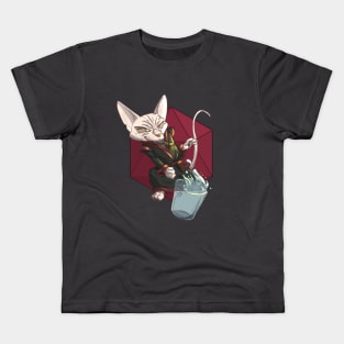 RPG Cat elemental Kids T-Shirt